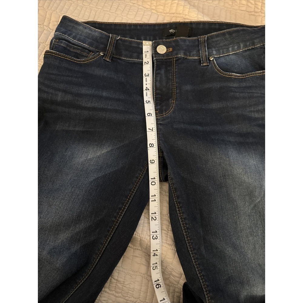 White House Black Market Womens Skinny Leg Blue Denim Jeans Size 4R GUC - Picture 2 of 9